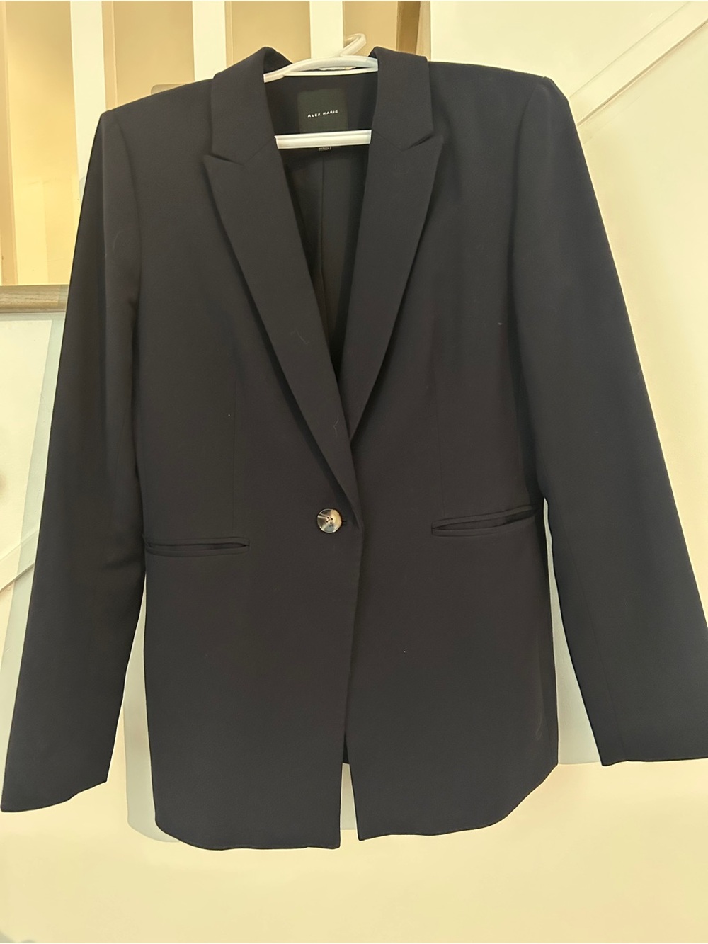 Alex Marie Single-Button Notch Lapel Blazer